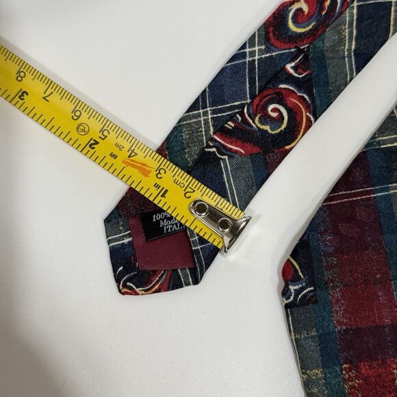 Alta Moda Montebello 100% Silk Men's Necktie Made in Italy Multicolor - Picture 14 of 15